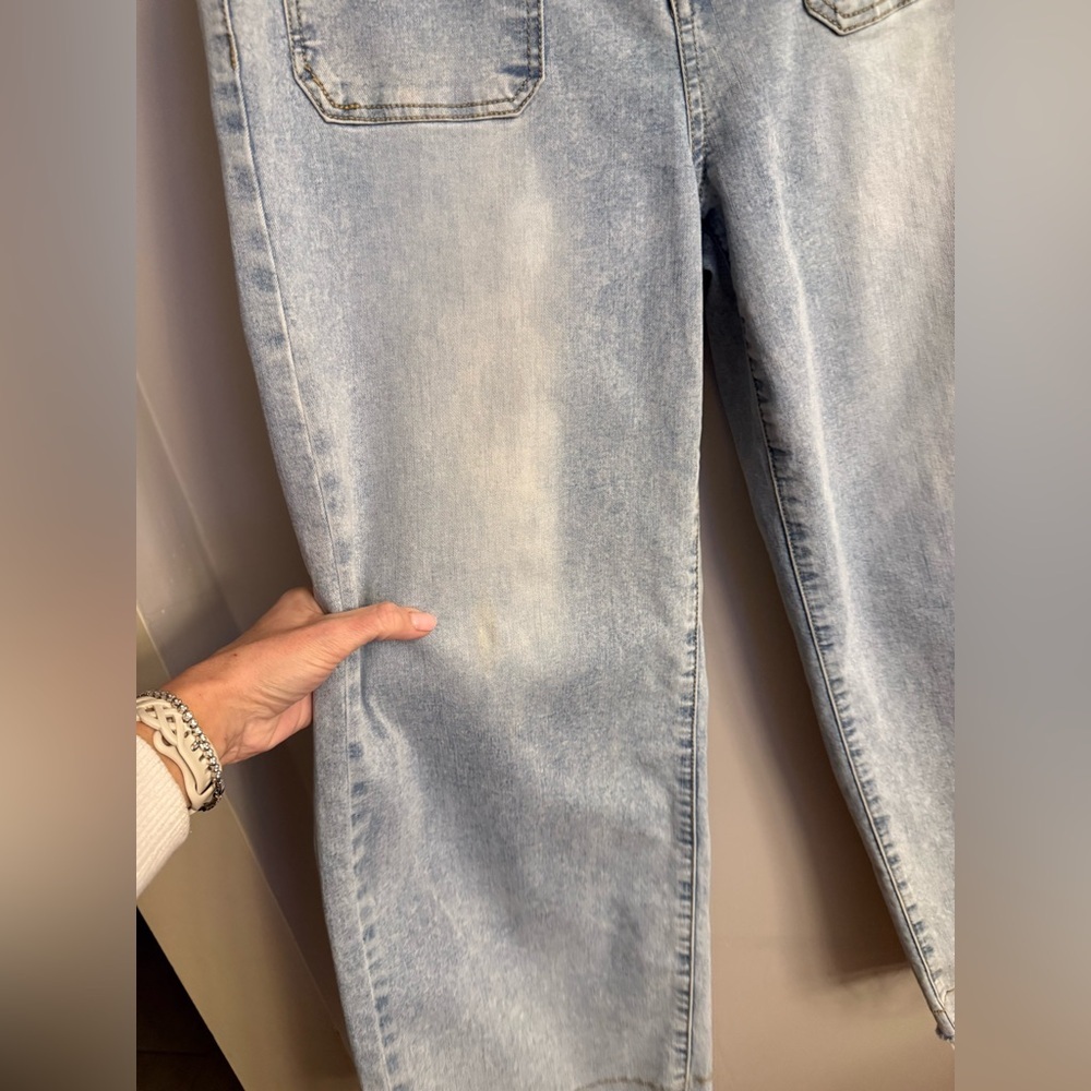 Frye Light Wash Cropped Straight-Leg Jeans | Size 28 - Picture 4 of 6